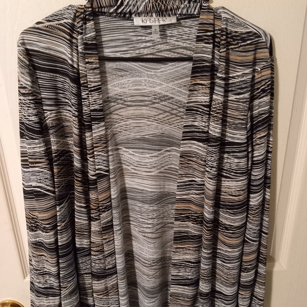 Black & gray cardigan